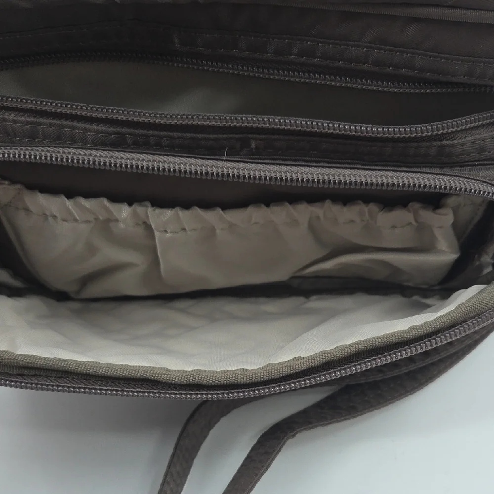 Lug Carousel Quilted Messenger Bag in Walnut NWT
